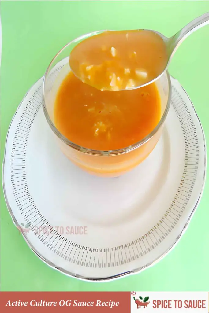 Active Culture OG Sauce Recipe