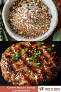 Country Breakfast Sausage Seasoning Recipe