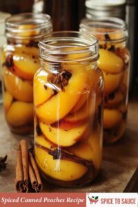 Spiced Canned Peaches Recipe