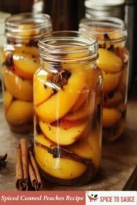 Spiced Canned Peaches Recipe