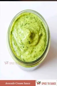 Avocado Cream Sauce
