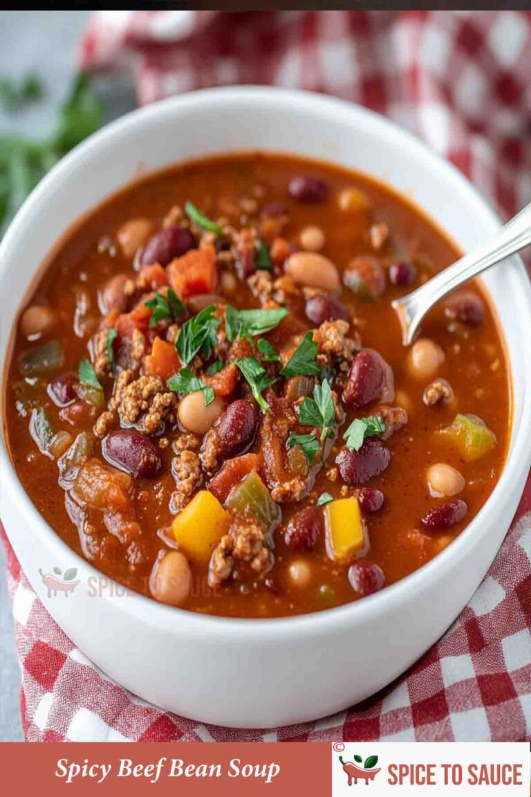 Spicy Beef Bean Soup