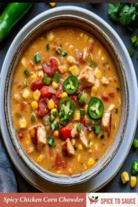 Spicy Chicken Corn Chowder