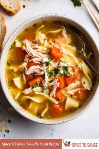 Spicy Chicken Noodle Soup Recipe