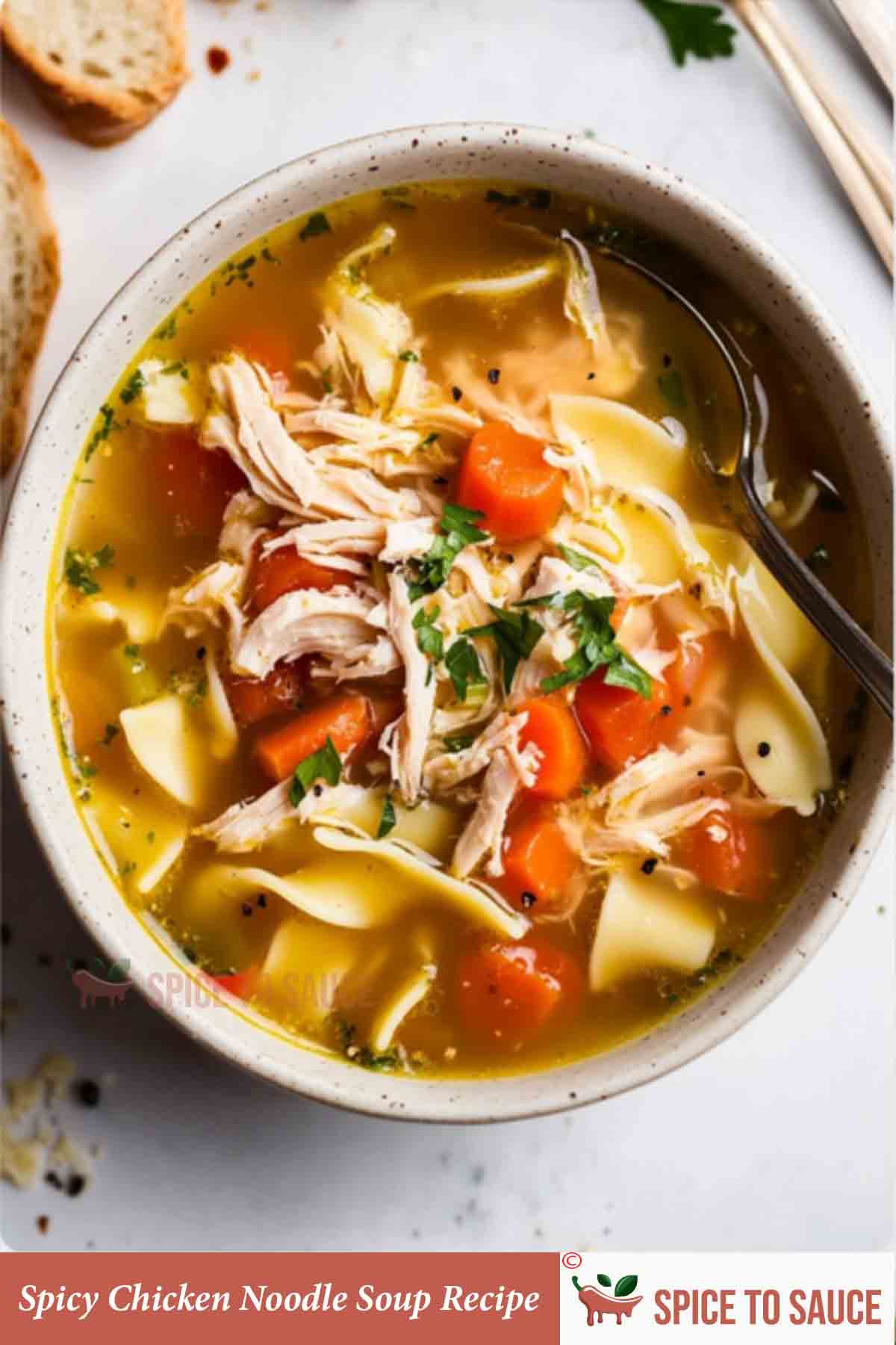 Spicy Chicken Noodle Soup Recipe