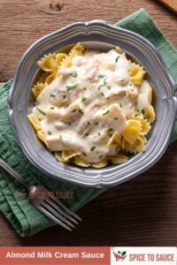 Almond Milk Cream Sauce