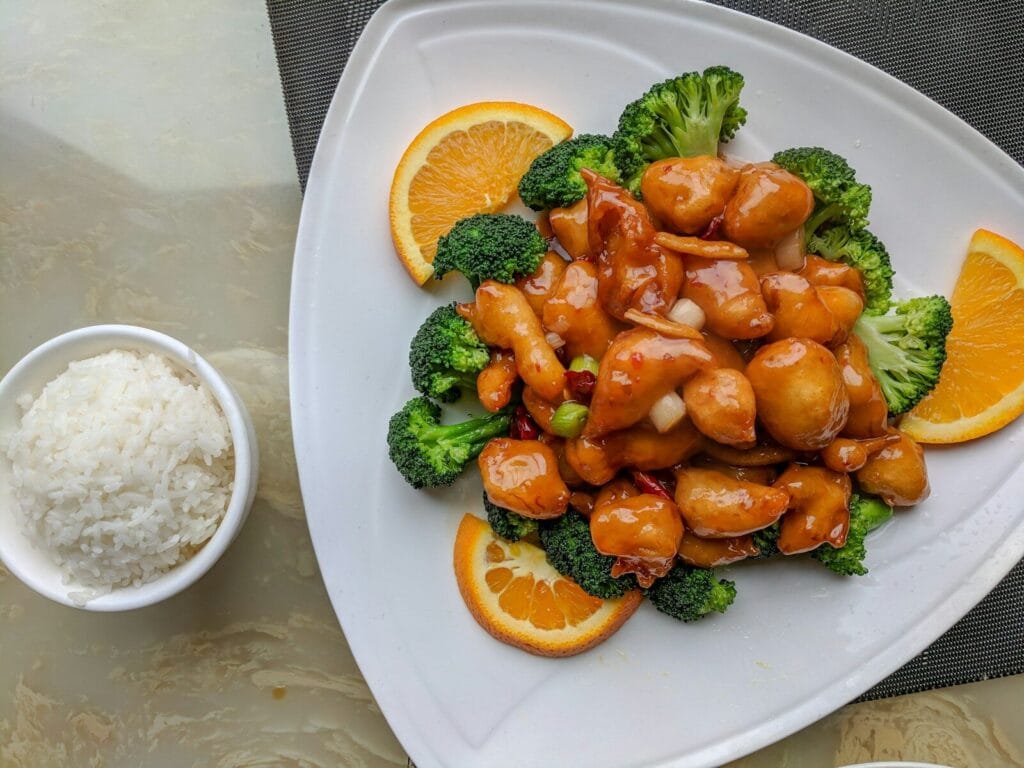 orange chicken